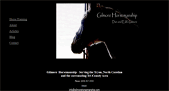 Desktop Screenshot of gilmorehorsemanship.com